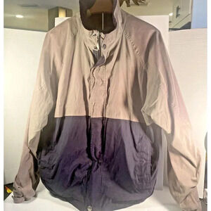 Claiborne Full Zip Microfiber Outerwear Color Block Jacket Mens XL